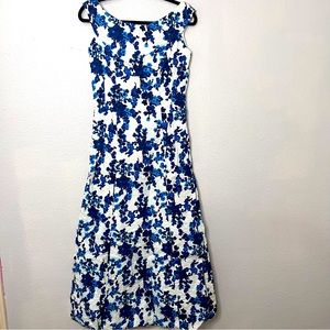 👗Vintage hand crafted sewn full length tea dress frock